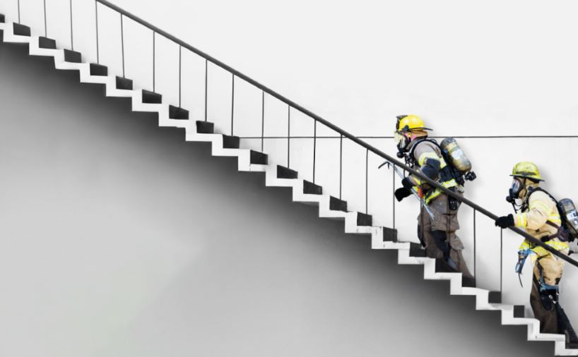 Pressurisation systems for evacuation routes in case of fire