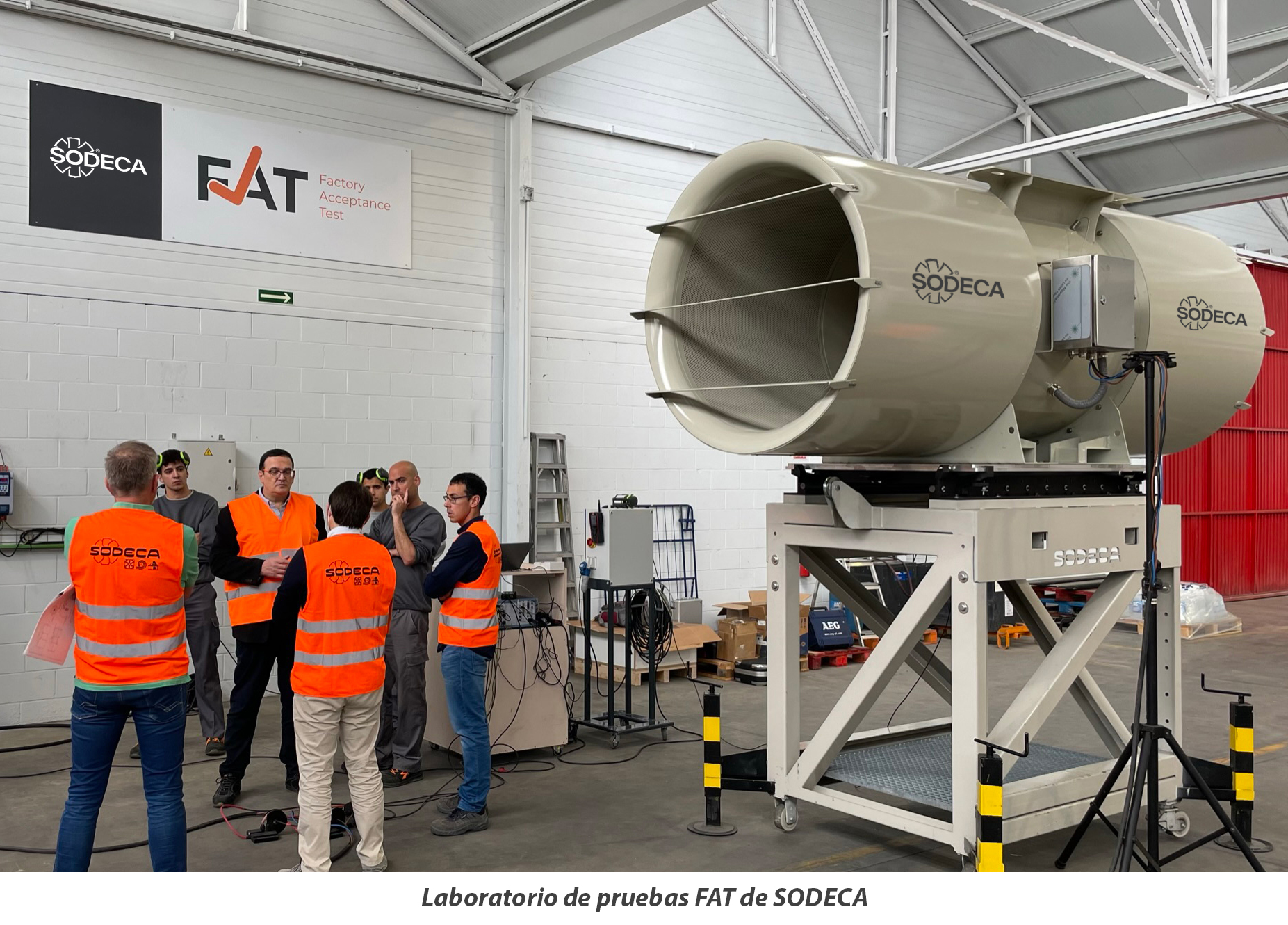 SODECA realiza pruebas FAT ante la presencia de los clientes, demostrando un enfoque proactivo ante la calidad de sus equipos