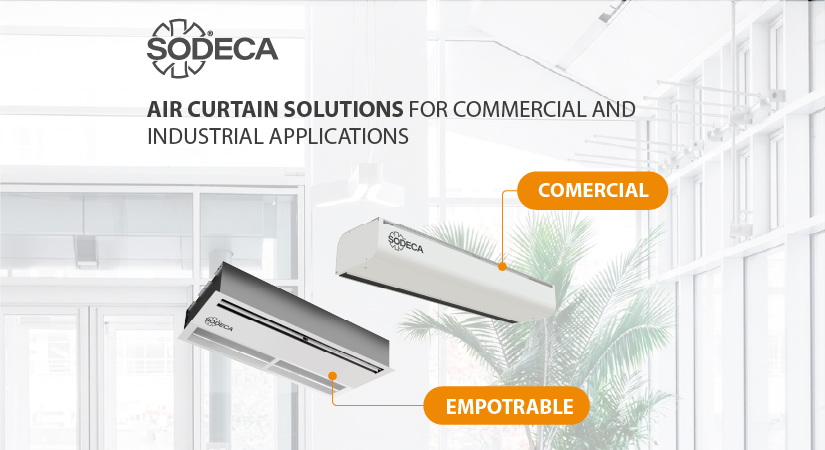 Air curtain solutions for commercial and industrial applications