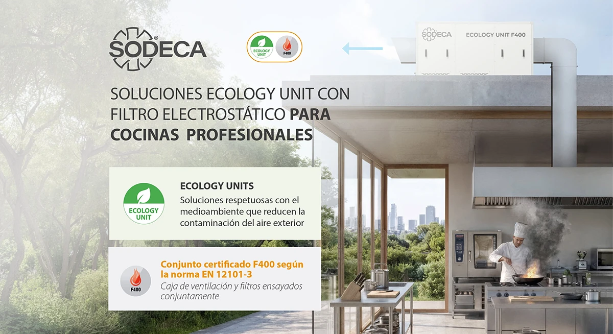 Nandu Jubany apuesta por las soluciones ECOLOGY UNIT de SODECA para mejorar el aire en cocinas profesionales y proteger el medioambiente