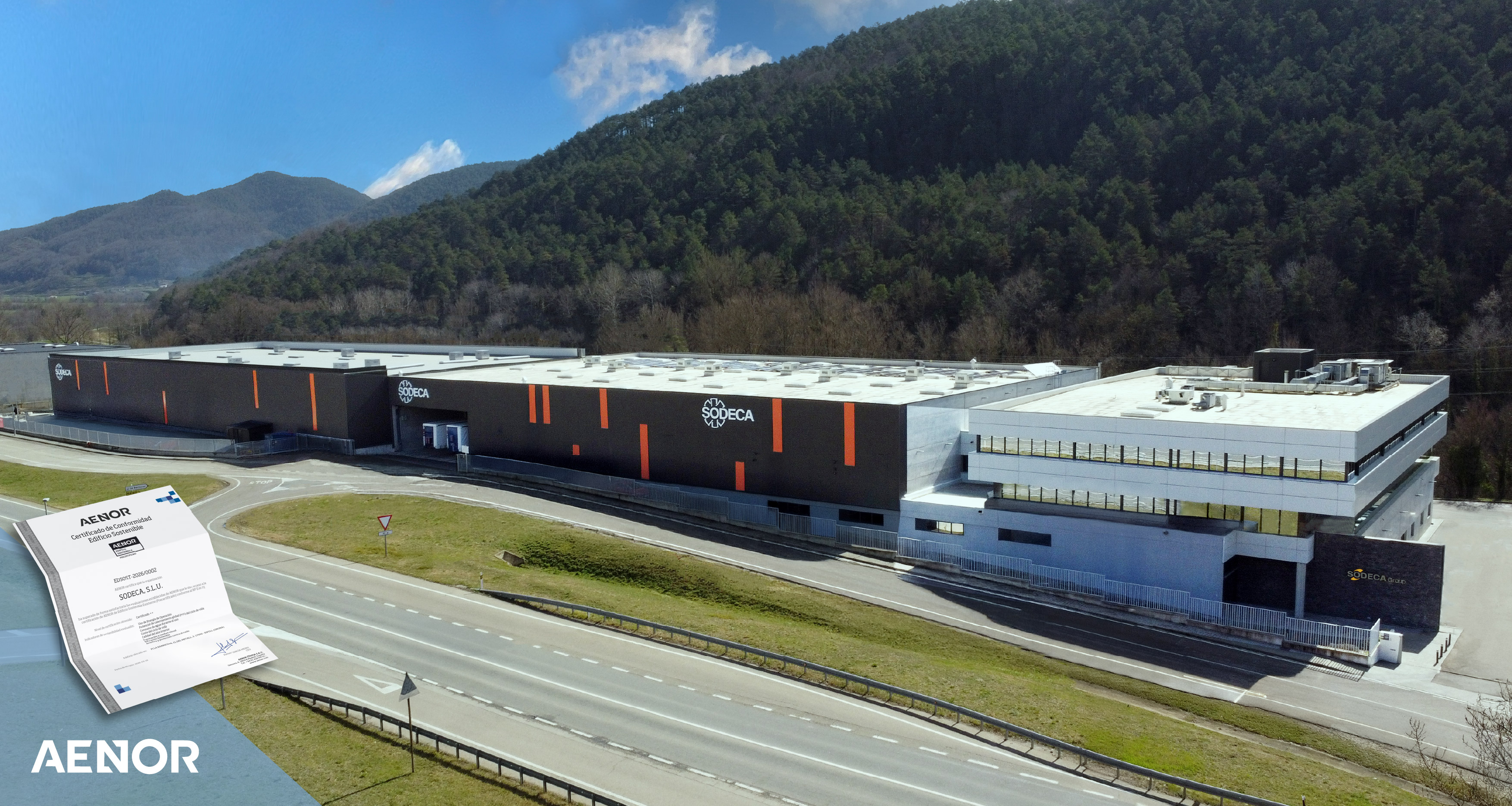 SODECA, the first company in the ventilation sector to obtain AENOR’s Sustainable Building Pre-Design Certificate for its headquarters