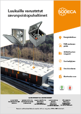 UUSI KONSEPTI LUUKUILLA VARUSTETUT SAVUNPOISTOPUHALTIMET