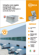 SOLUÇÕES COM REGISTO MOTORIZADO COM CERTIFICAÇÃO F400 PARA O CONTROLO DE FUMO