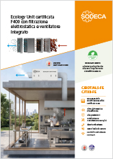 ECOLOGY UNIT CERTIFICATA F400 CON FILTRAZIONE ELETTROSTATICA E VENTILATORE INTEGRATO